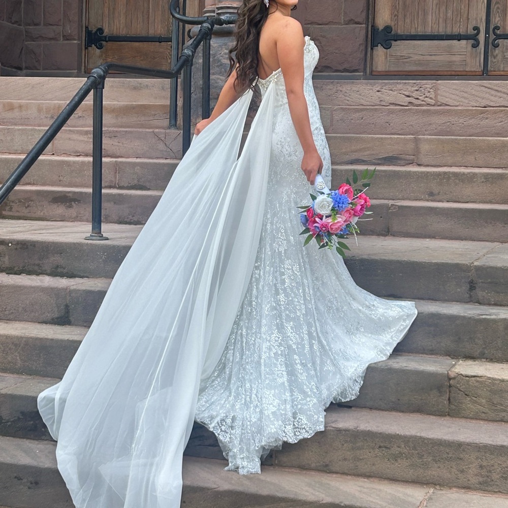 Elegant Silver Sequin  Jonathan Kayne Prom Dress.  Size 6